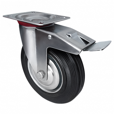 Купить scb 125 колесо промышленное поворотное с тормозом